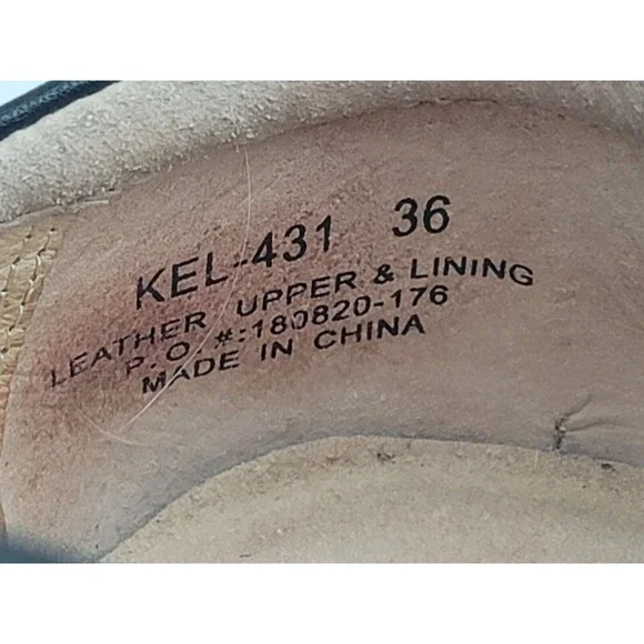 Alegria Womens Leather Clogs Shoes Black Embossed Slip On Casual EU 36 US 6.5 - Picture 7 of 9